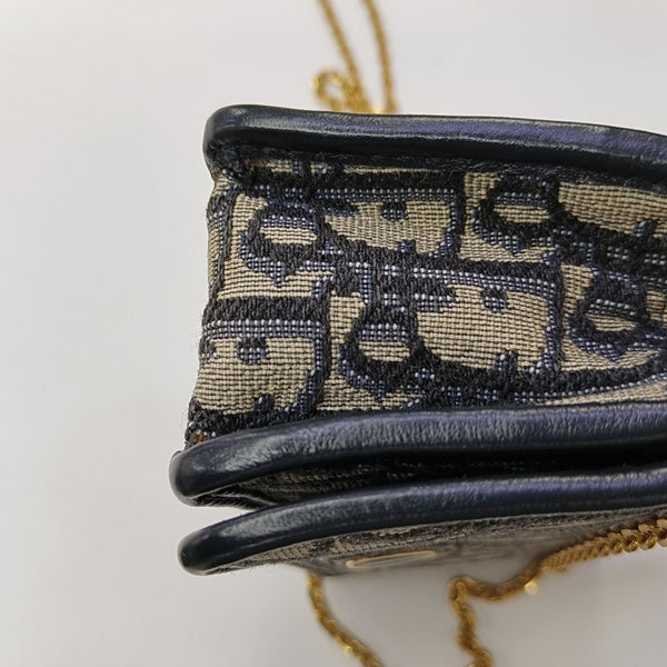 30 Montaigne Oblique Canvas Blue