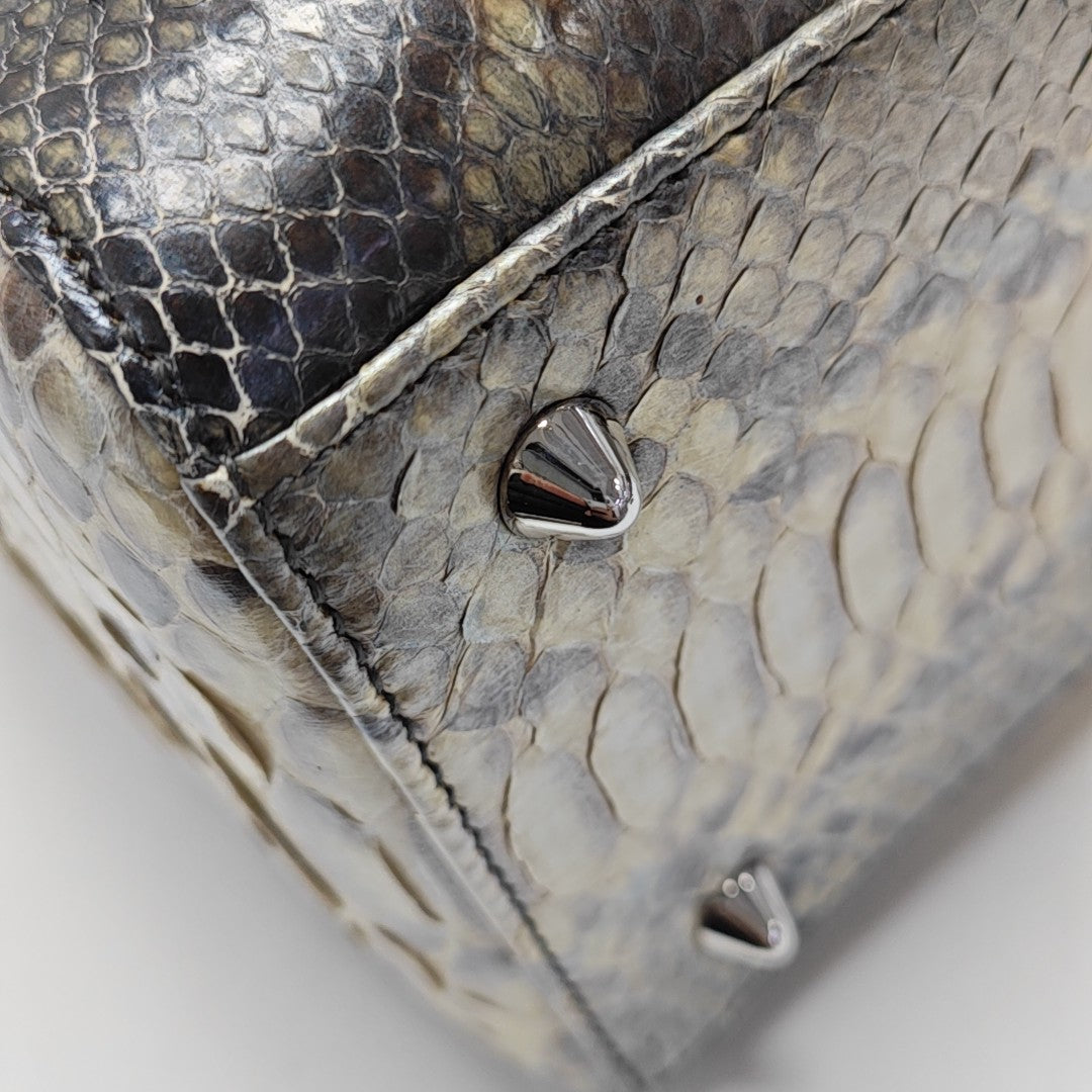 Lady Dior Medium Python Brown