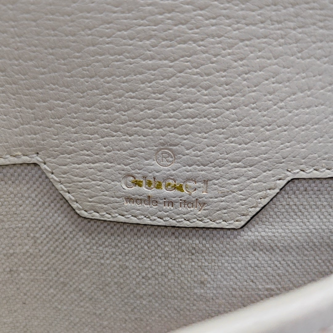 Ophidia Small Monogram Coated Canvas Beige