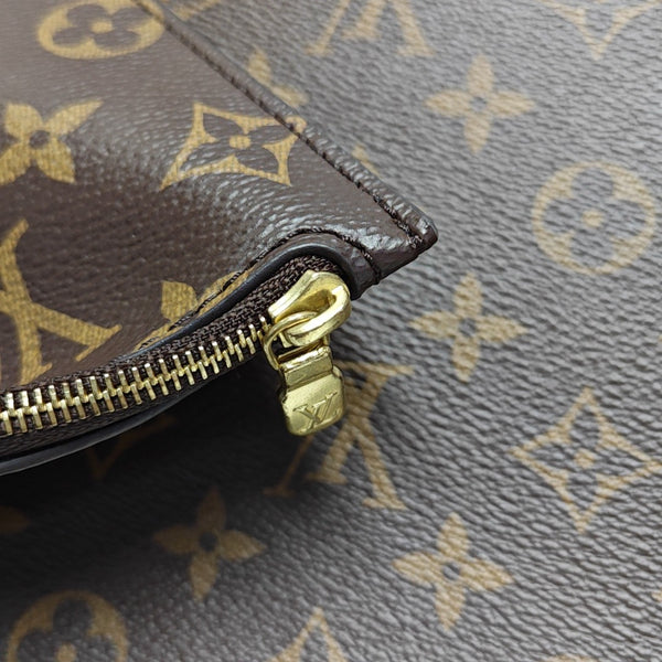 LOOP HOBO Monogram Coated Canvas Brown