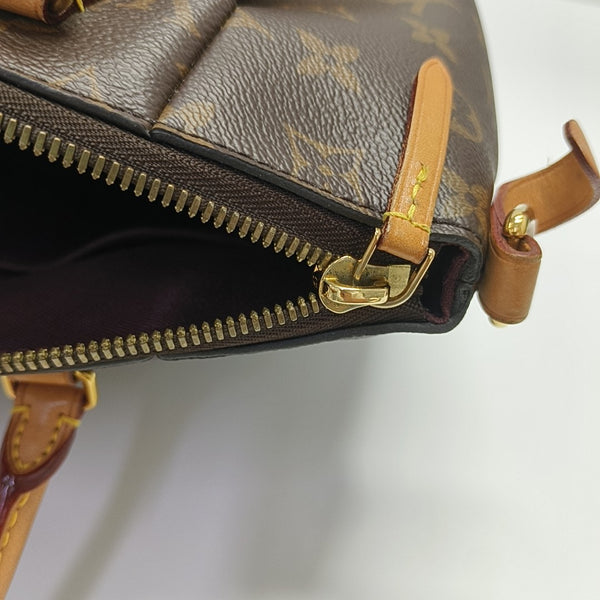 TURENNE Monogram Coated Canvas Brown