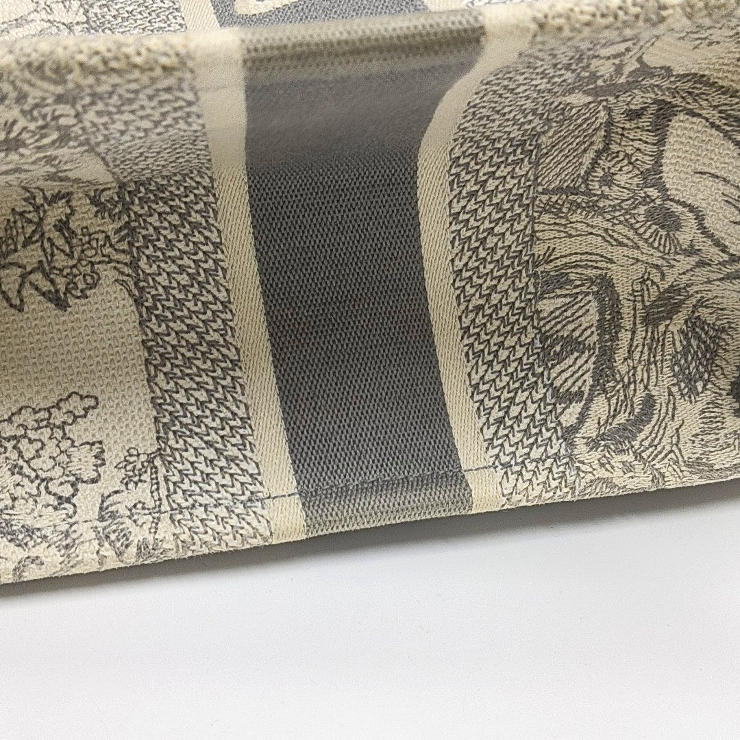 Book Tote Medium Canvas Gray