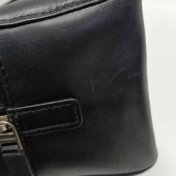 Calfskin Top Handle Bag Black