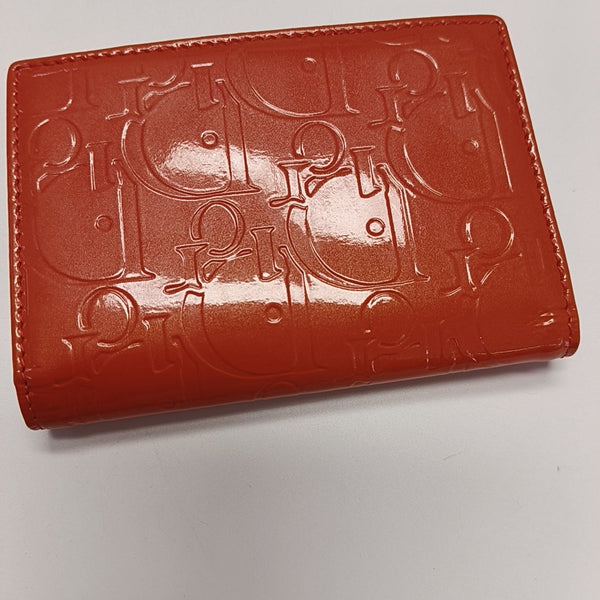 Patent Leather Card Holder Red