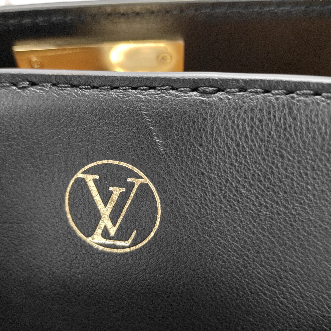 ON MY SIDE MM Monogram Calfskin Black