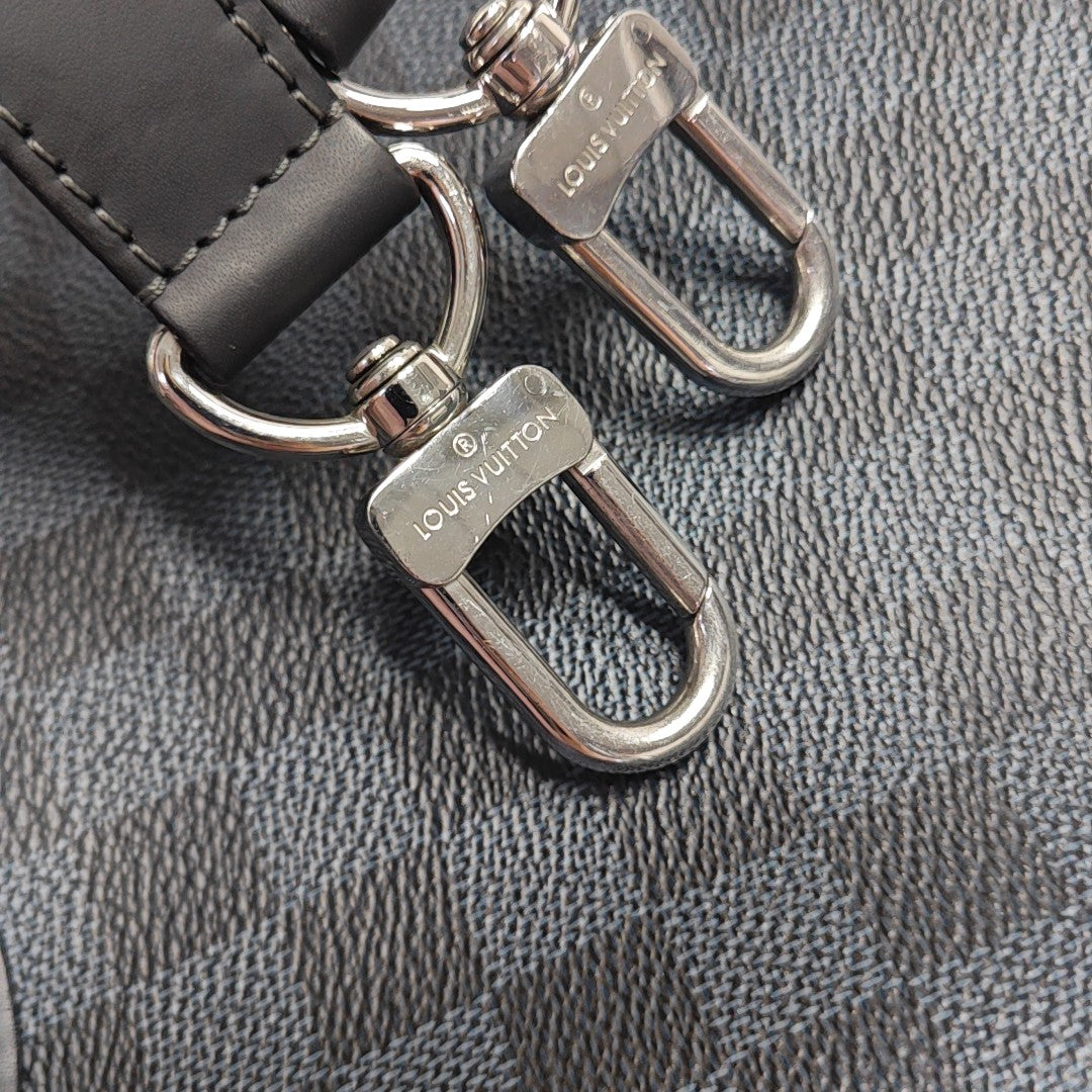 PORTE-DOCUMENTS Damier Coated Canvas Blue