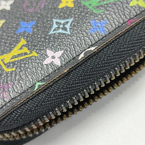 LV × TM ZIPPY Monogram Coated Canvas Black Wallet