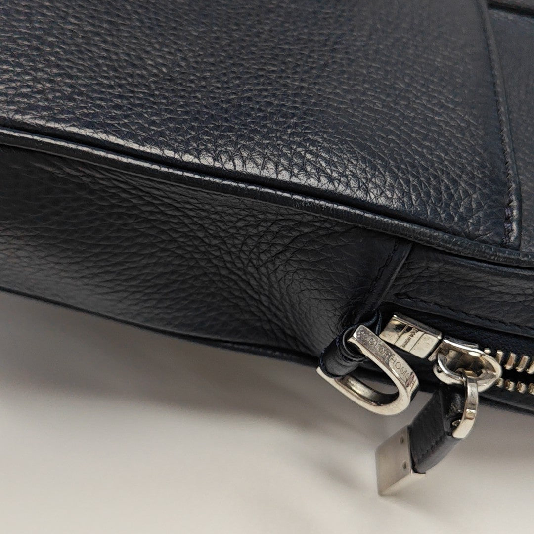 Calfskin Shoulder Bag Blue