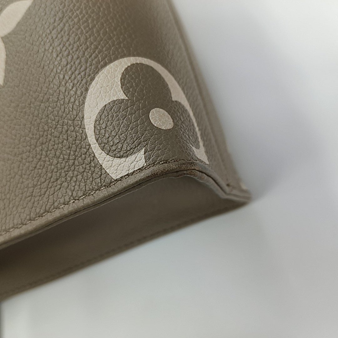 ONTHEGO PM Monogram Calfskin Gray
