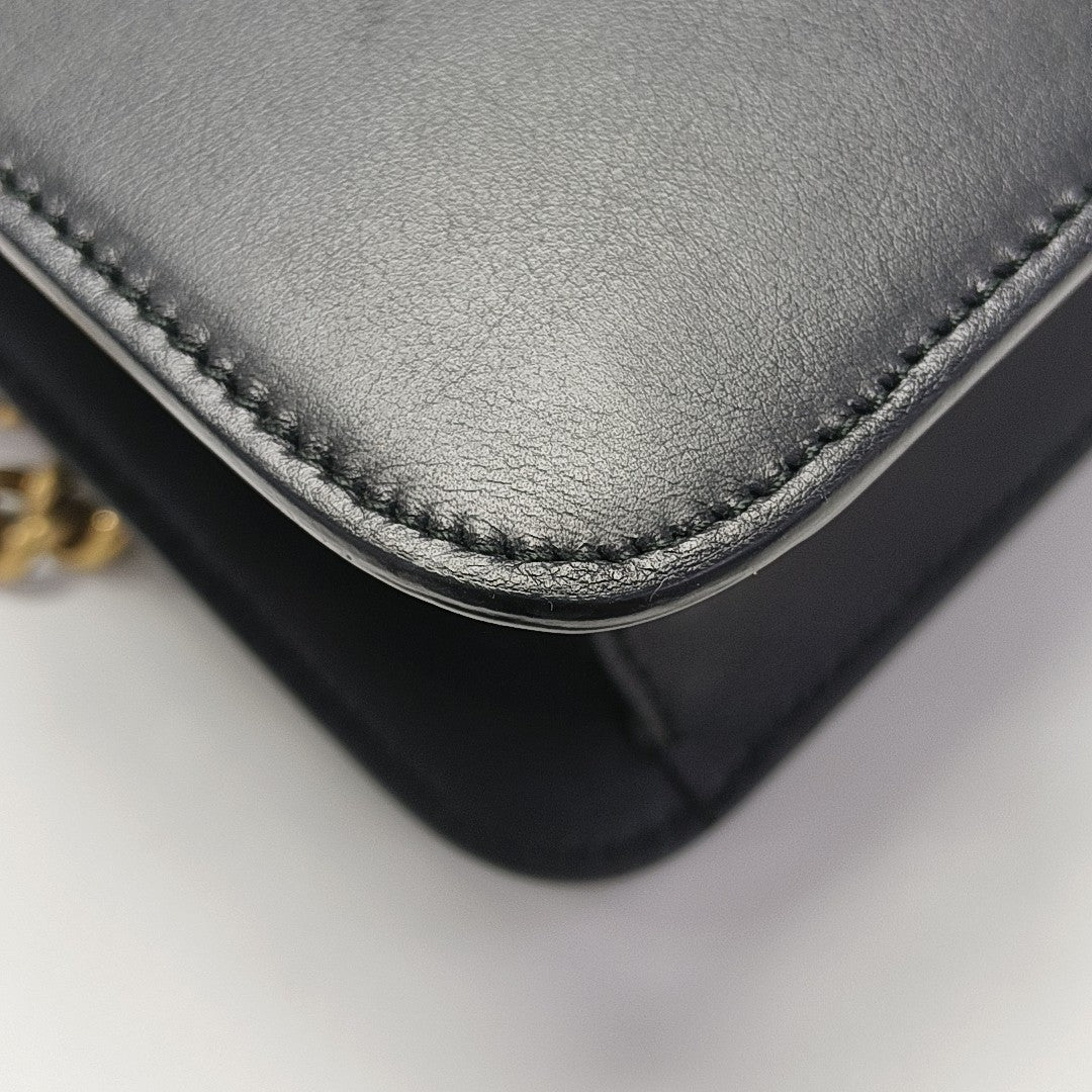 Calfskin Shoulder Bag Black
