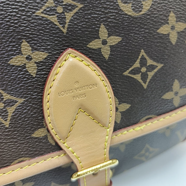 DIANE Monogram Coated Canvas Brown