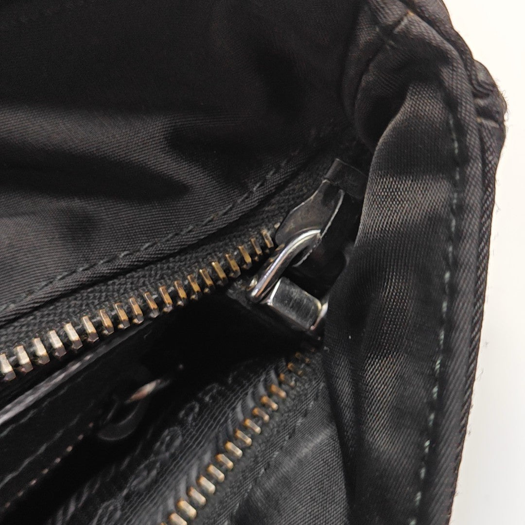 Nylon Shoulder Bag Black