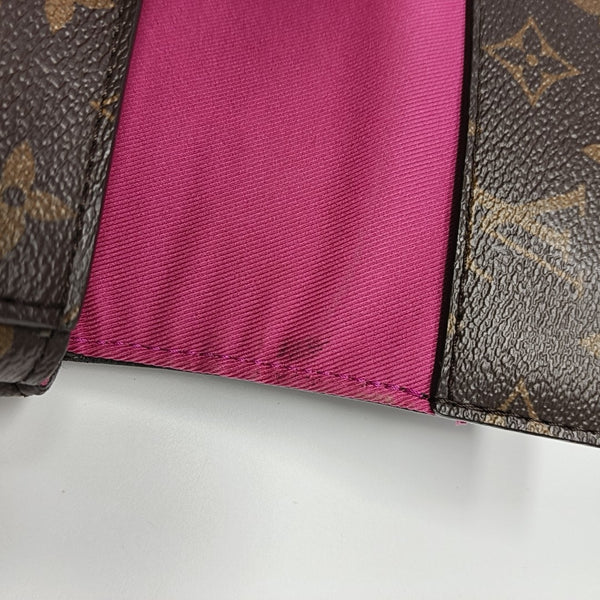 CLUNY PM Monogram Coated Canvas Brown