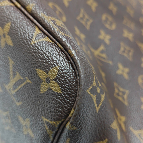 NEVERFULL MM Monogram Coated Canvas Brown