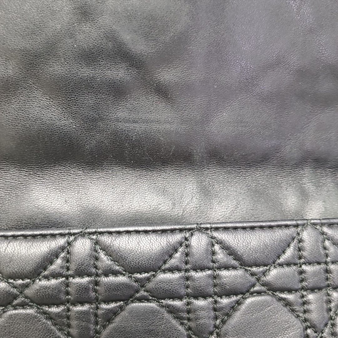 Authenticated pre-owned  Miss Dior Cannage Calfskin Black - Shoulder Bag at Looply