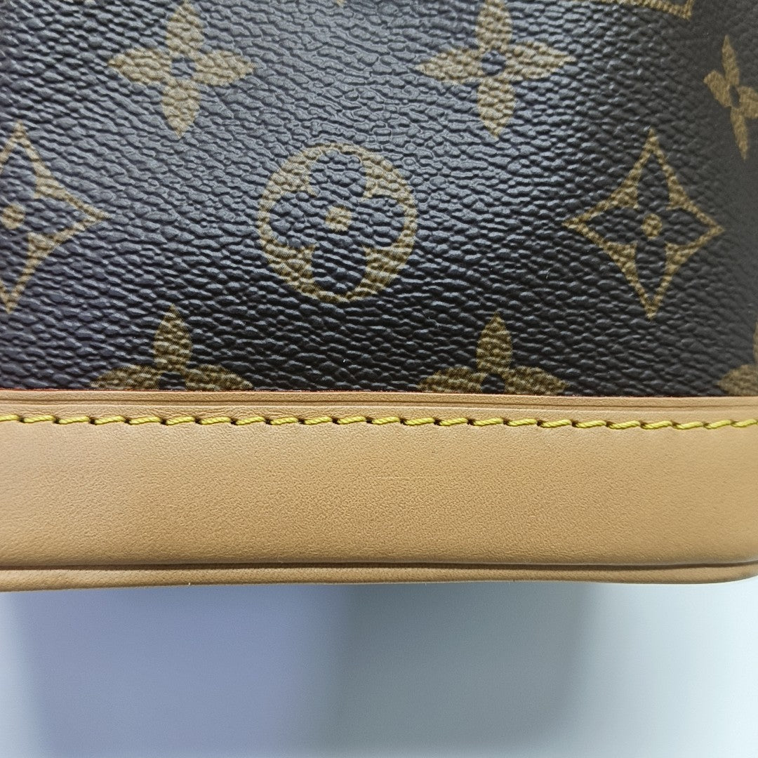 NOÉ Nano Monogram Coated Canvas Brown