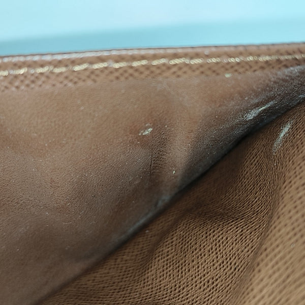 HINGE BRAZZA Monogram Coated Canvas Brown Wallet