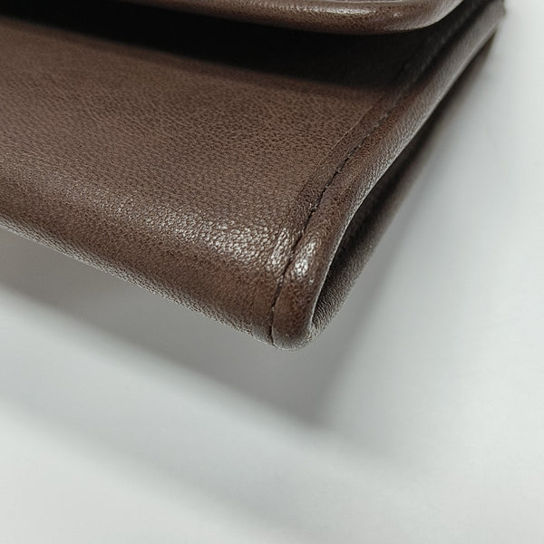 Lambskin Shoulder Bag Brown