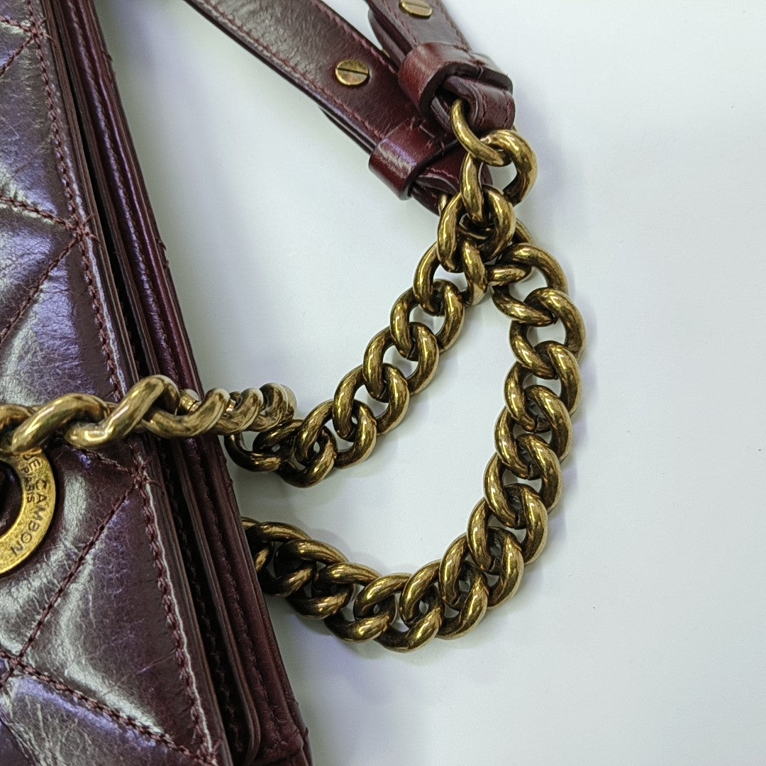 Quilted Calfskin Tote Bag Red