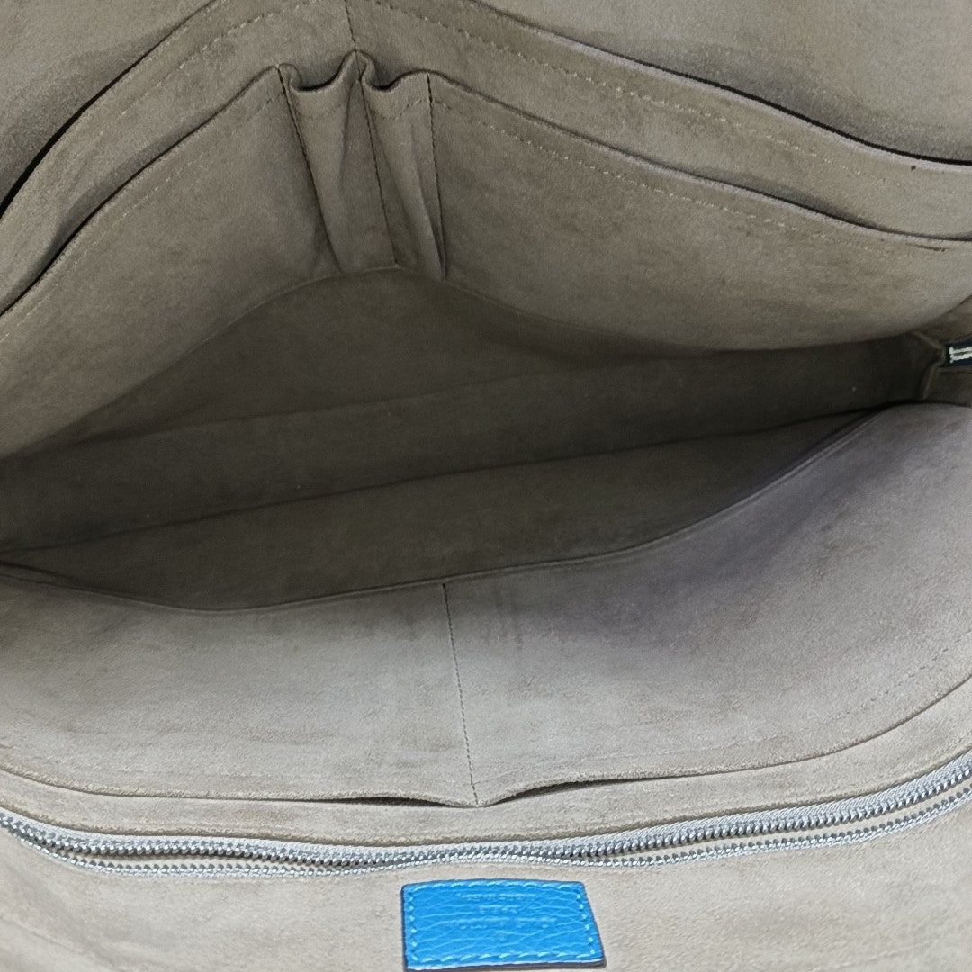PORTE-DOCUMENTS Calfskin Blue