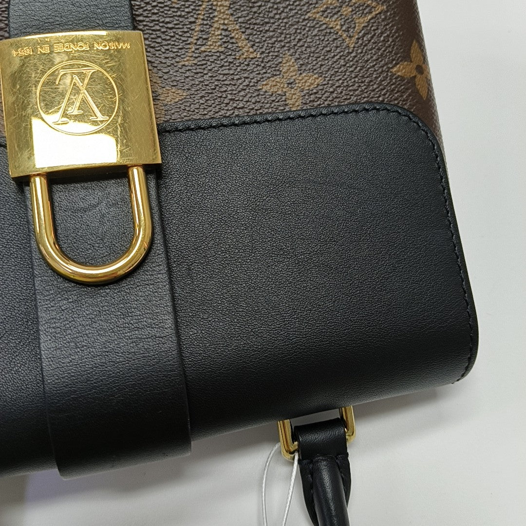 LOCKY BB Monogram Coated Canvas Brown