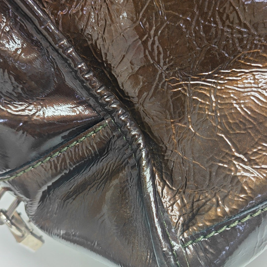 Amazona Patent Leather Brown