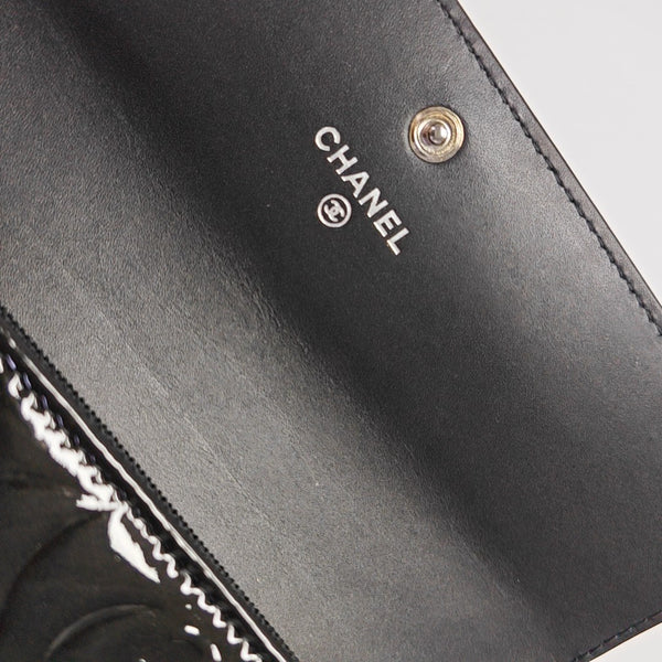 Patent Leather Wallet Black