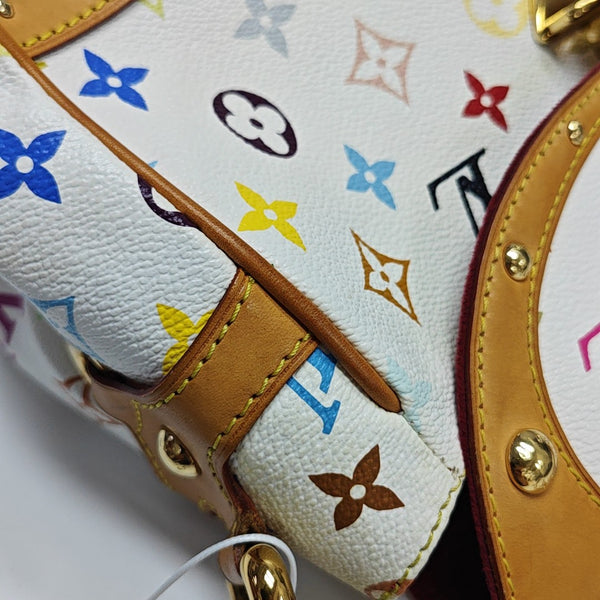 LV × TM BEVERLY MM Monogram Coated Canvas White