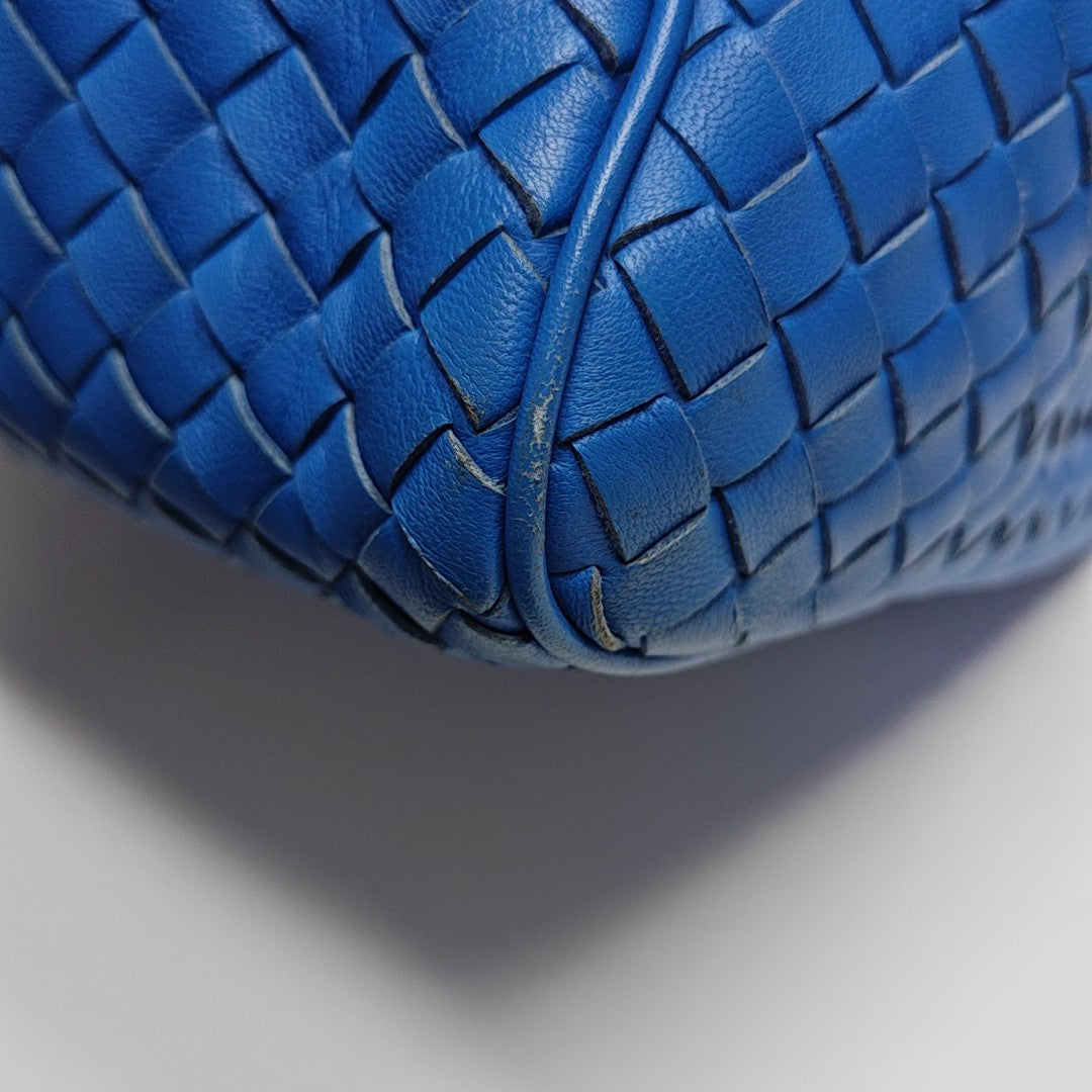 Calfskin Shoulder Bag Blue