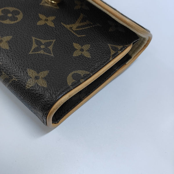 FLORENTINE Monogram Coated Canvas Brown
