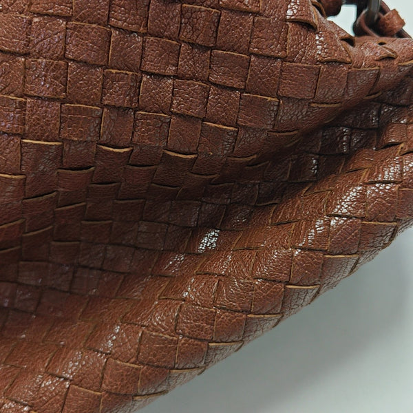 Calfskin Top Handle Bag Brown