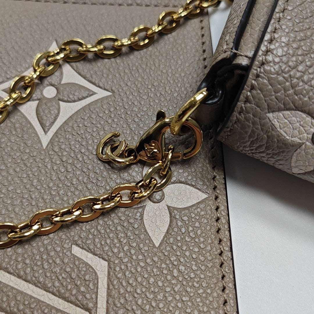 FÉLICIE Monogram Calfskin Gray