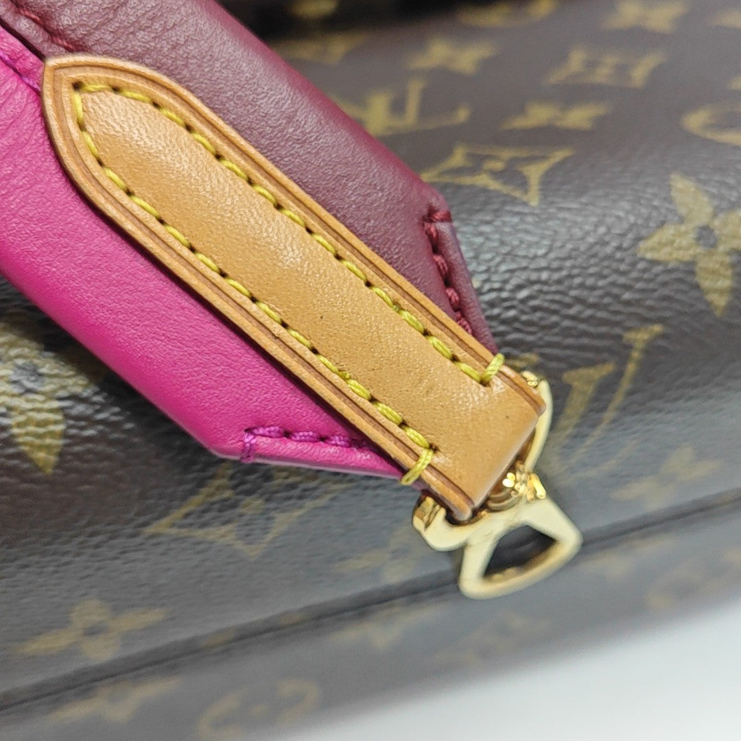CLUNY PM Monogram Coated Canvas Brown
