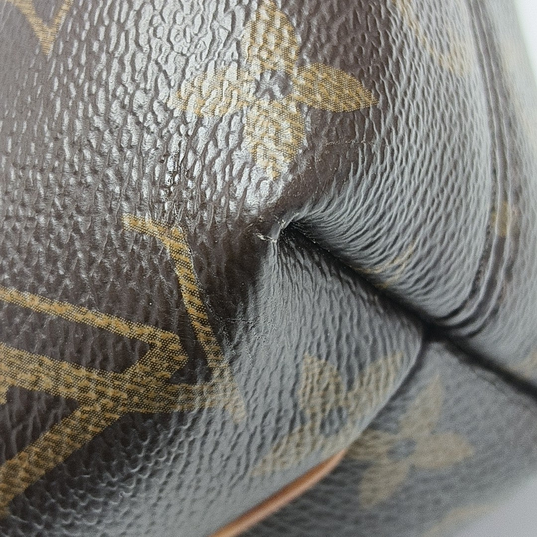 TURENNE Nano Monogram Coated Canvas Brown