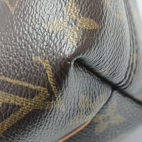 TURENNE Nano Monogram Coated Canvas Brown