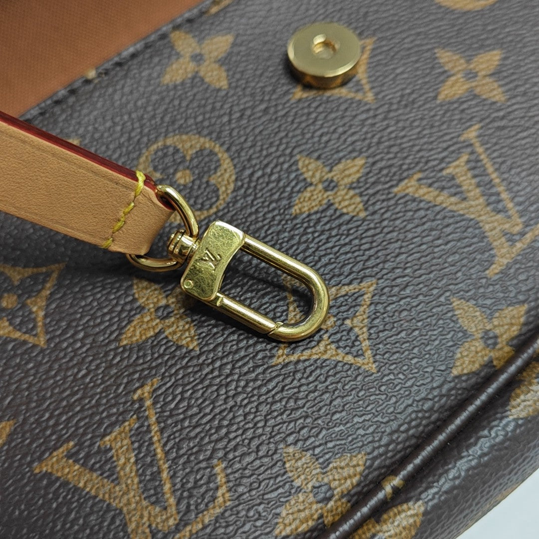 IVY Monogram Coated Canvas Brown