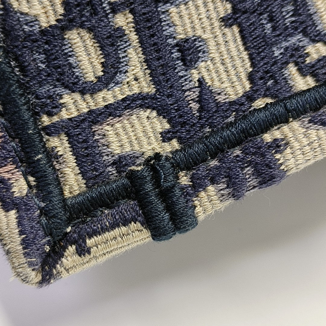 Book Tote Medium Oblique Canvas Blue