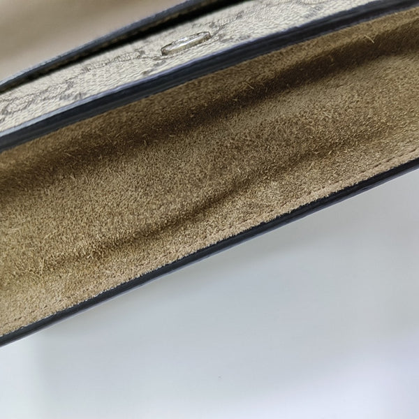 Dionysus Super Mini Monogram Coated Canvas Beige