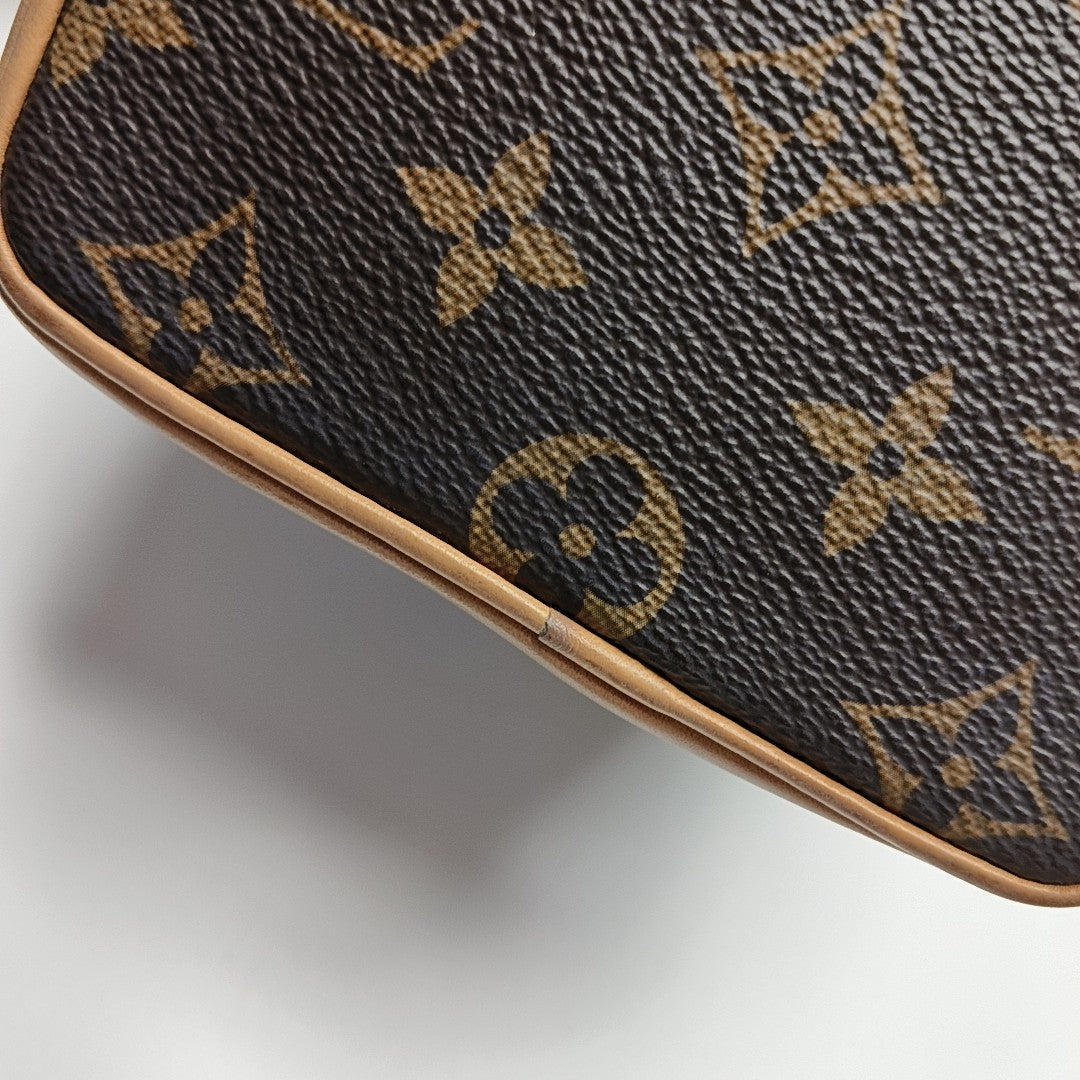 NOÉ Nano Monogram Coated Canvas Brown