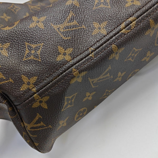 NEVERFULL MM Monogram Coated Canvas Brown