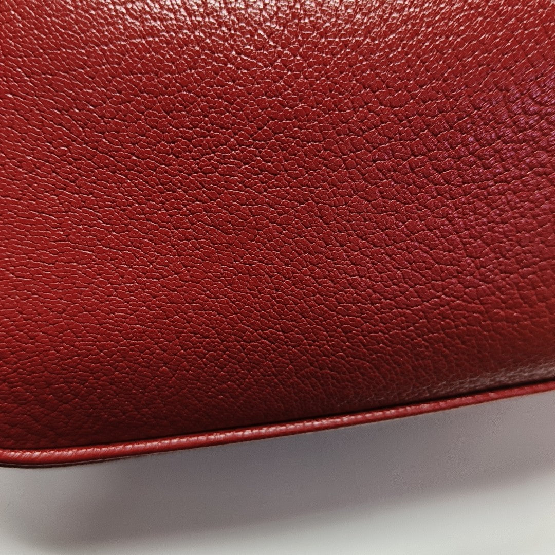 Calfskin Shoulder Bag Red