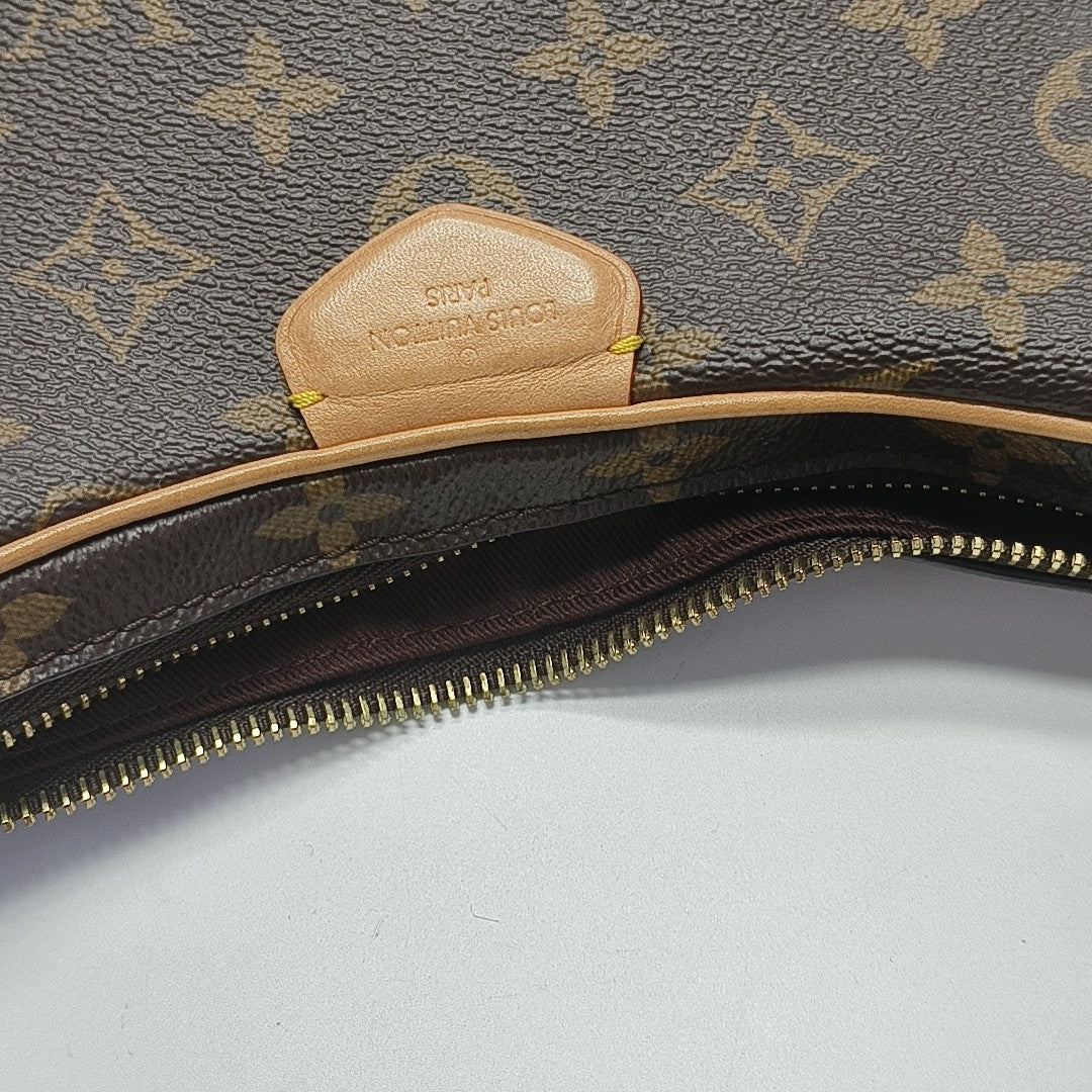 CROISSANT Monogram Coated Canvas Brown