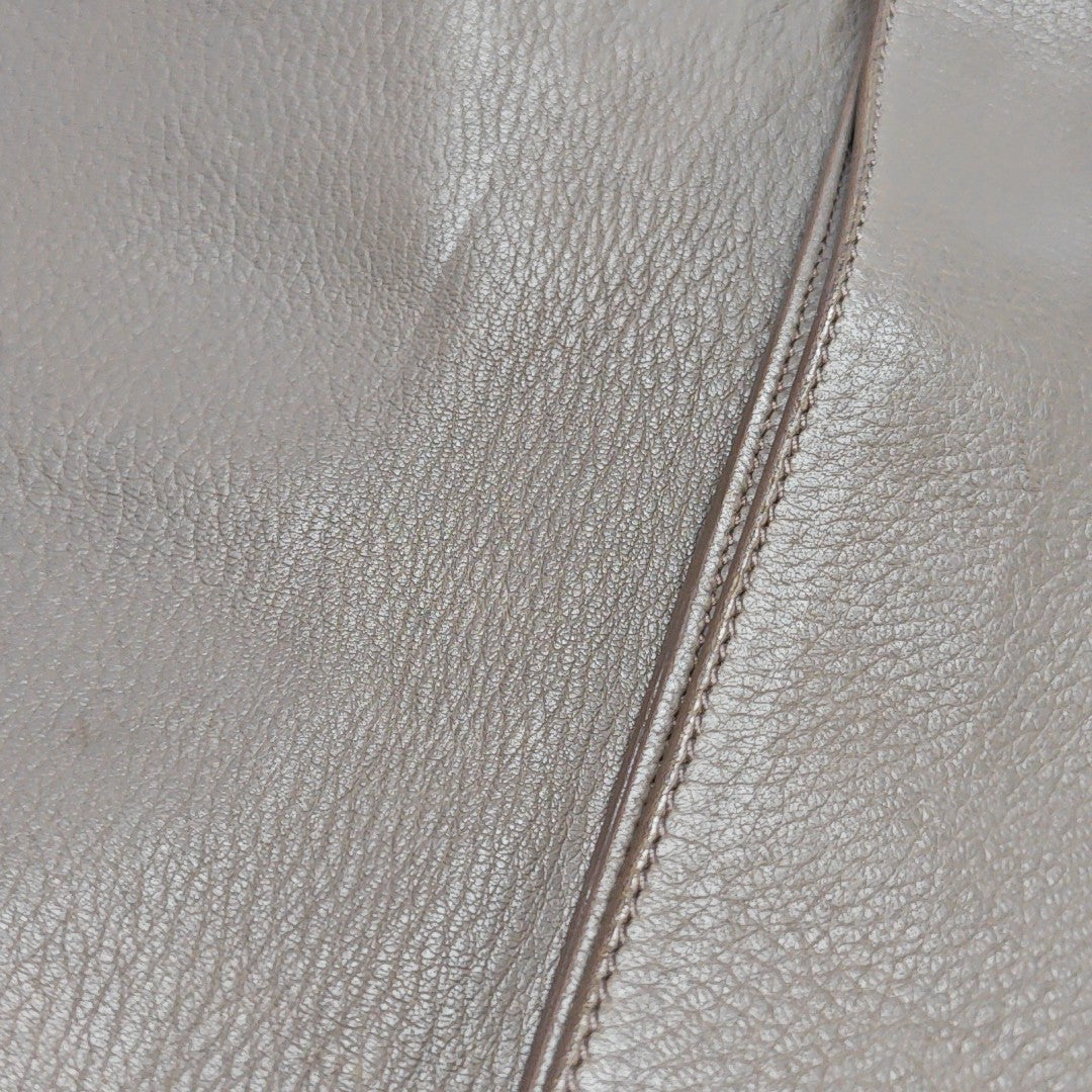 Calfskin Shoulder Bag Gray