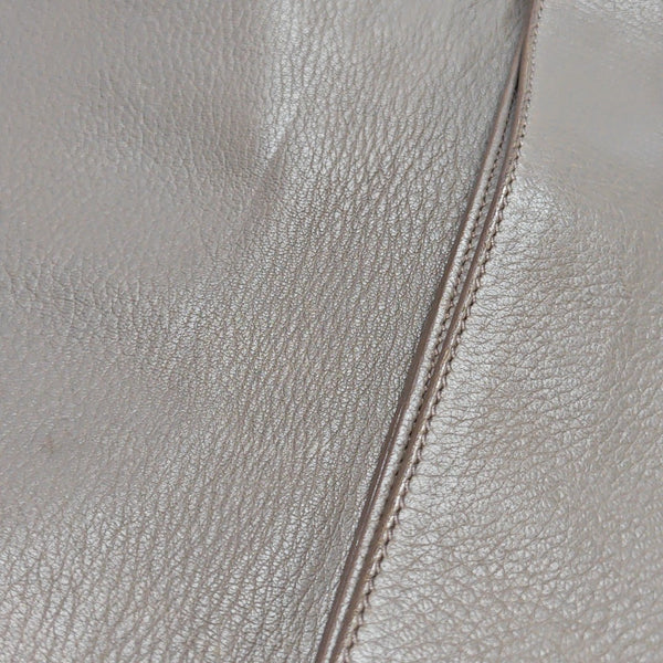Calfskin Shoulder Bag Gray