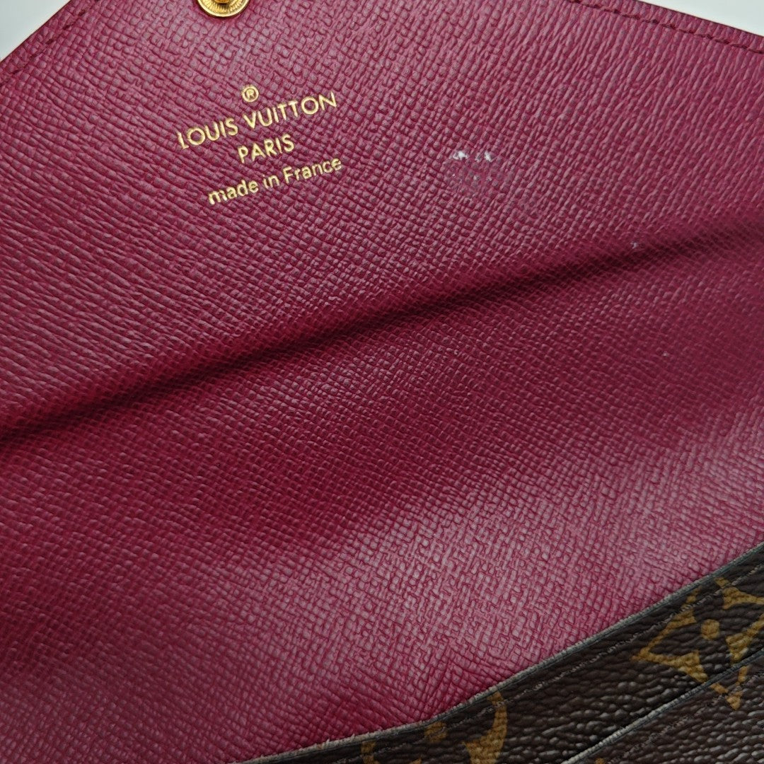 JOSÉPHINE Monogram Coated Canvas Brown Wallet