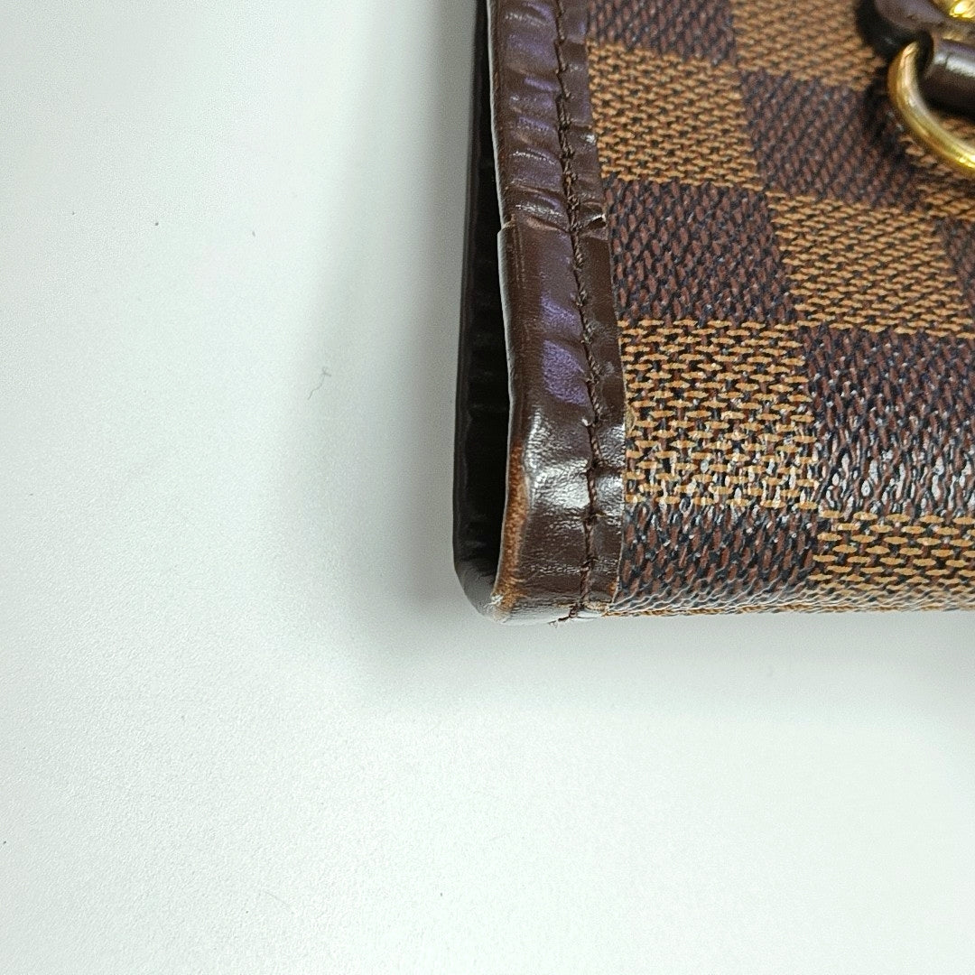 NEVERFULL MM Damier Ebene Coated Canvas Brown