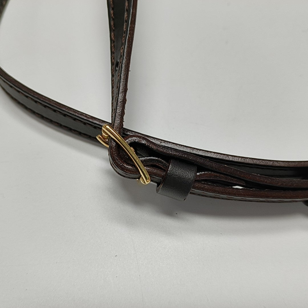 Calfskin Shoulder Bag Brown
