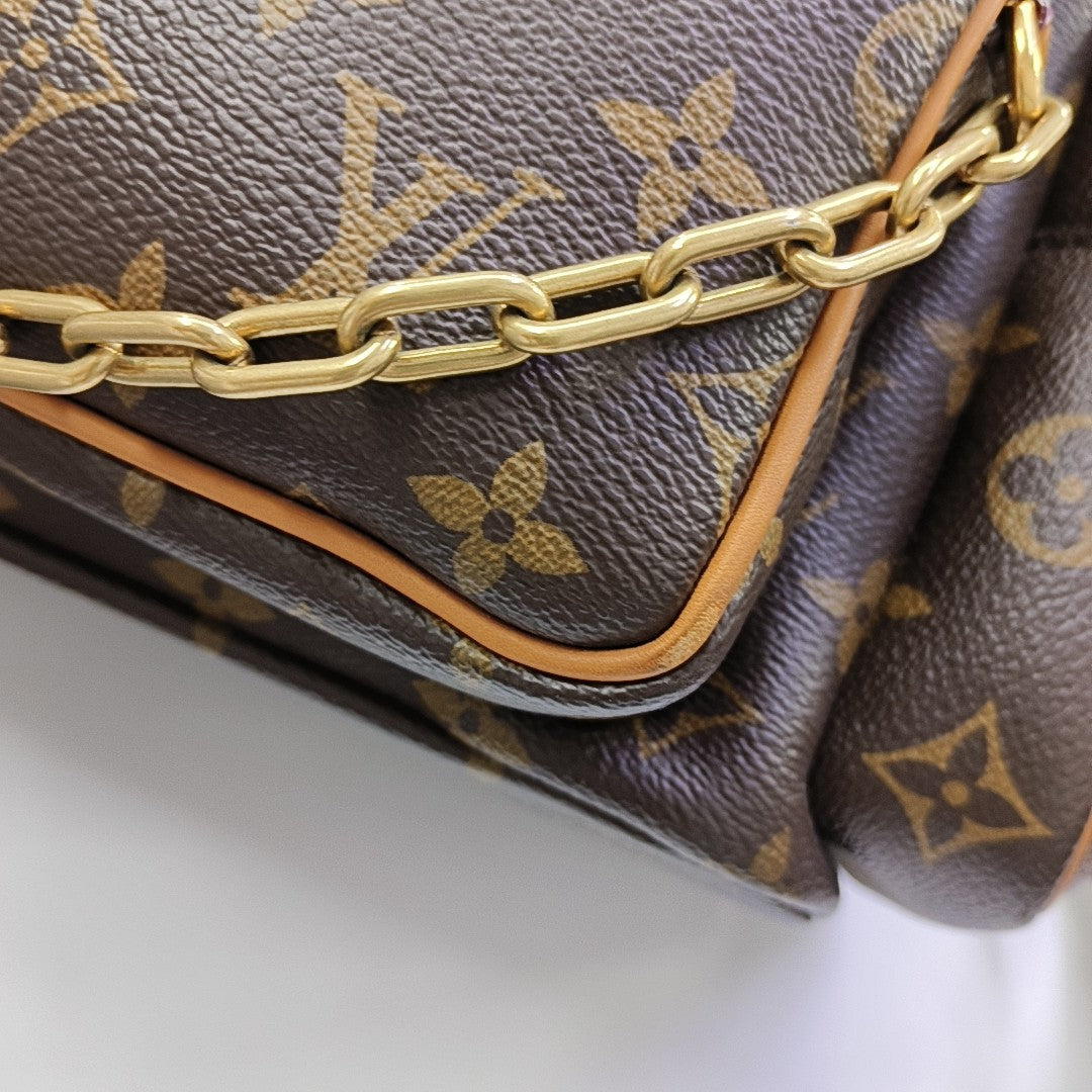 TRIO Monogram Coated Canvas Brown