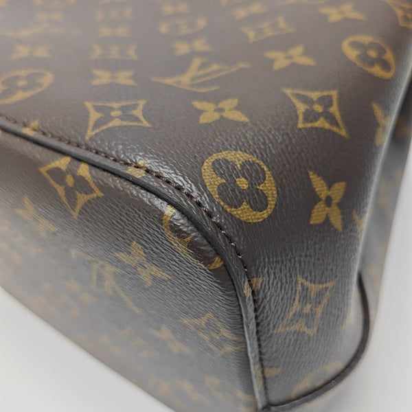 NÉONOÉ MM Monogram Coated Canvas Brown