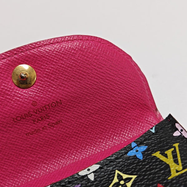 LV × TM ROSALIE Monogram Coated Canvas Black Coin Purse